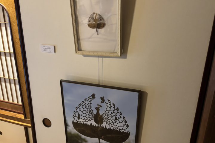 葉っぱの切り絵展＠旧安川邸